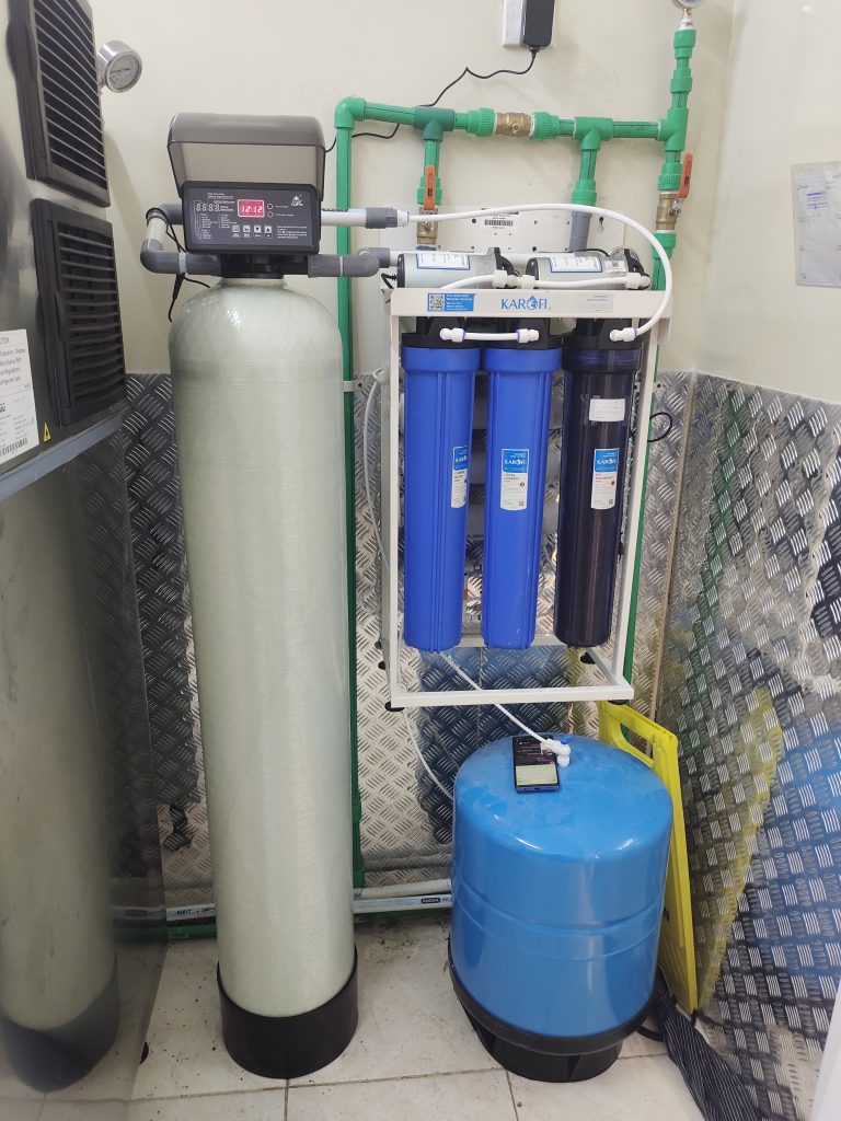 Pemasangan Filter Air minum Family mart Cikarang barat