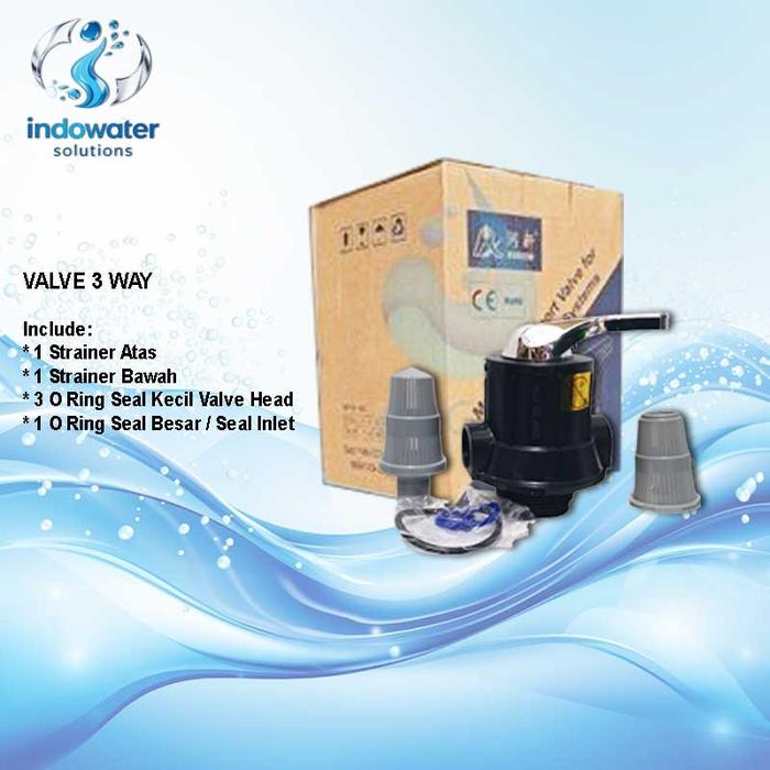 Kepala Tabung Filter Air FRP 3 Way / 3 way water filter valve - Gambar 2