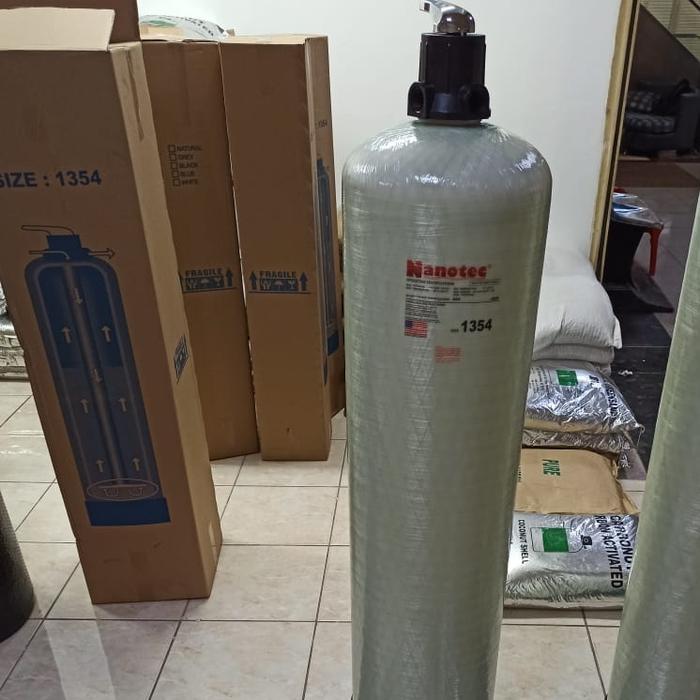 Paket Filter Air Tabung FRP 1354 / Filter Air Penghilang Zat Besi / Keruh / Kuning / Berminyak / Bau Karat - Gambar 2
